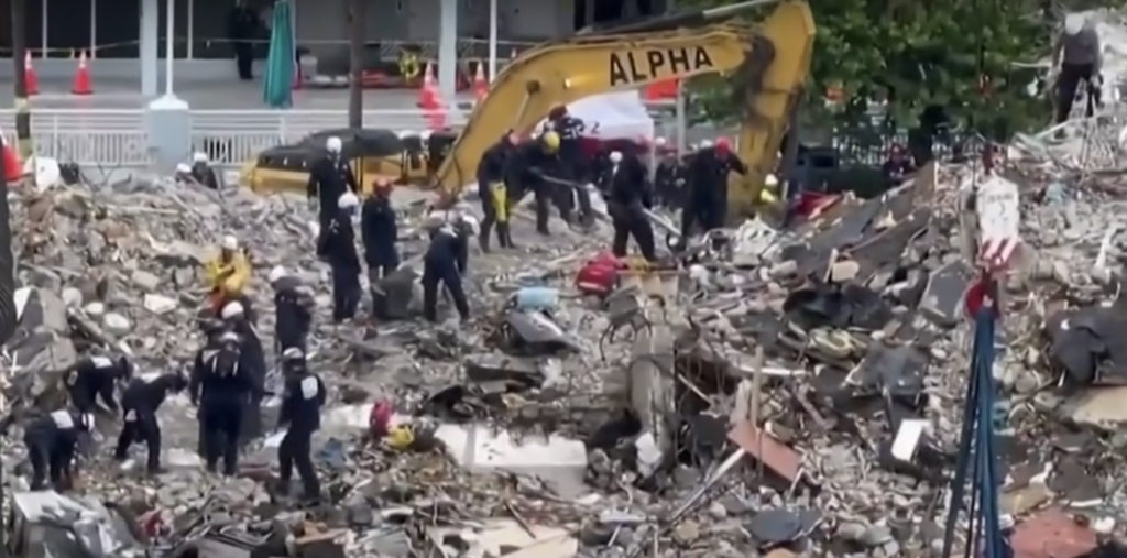 Corrosion damage and destruction from hurricane